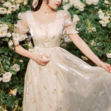 Women Cottagecore Dress Vintage Dress Summer Dress