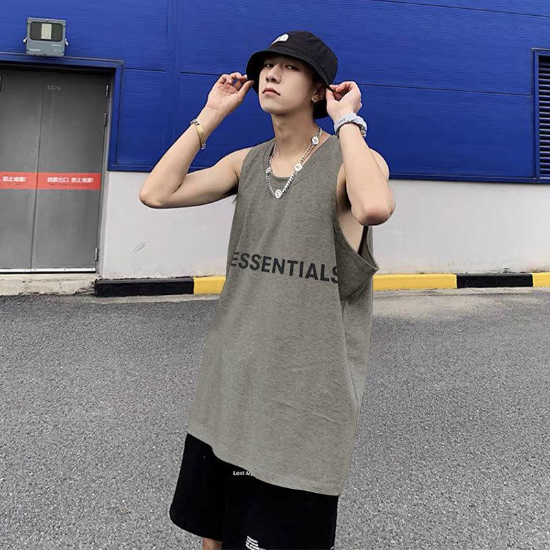 Fog Essentials Vest Fear Of God Essentials Letter Vest Men and Women Fog Couple T-shirt