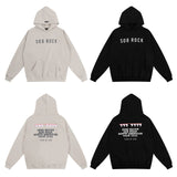 Fog Sob Rock Hoodie Velvet Padded Hooded Sweatshirt Men's Casual Hoodie Loose