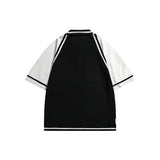 Man Summer T Shirt Stitching Contrast Color