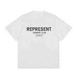 Present T Shirt Niche Retro Small Neckline Letter Print