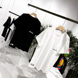 CHH Chrome Heart T Shirt Spring/Summer Red Sanskrit Letter Printed round Neck Short Sleeve T-shirt for Men and Women