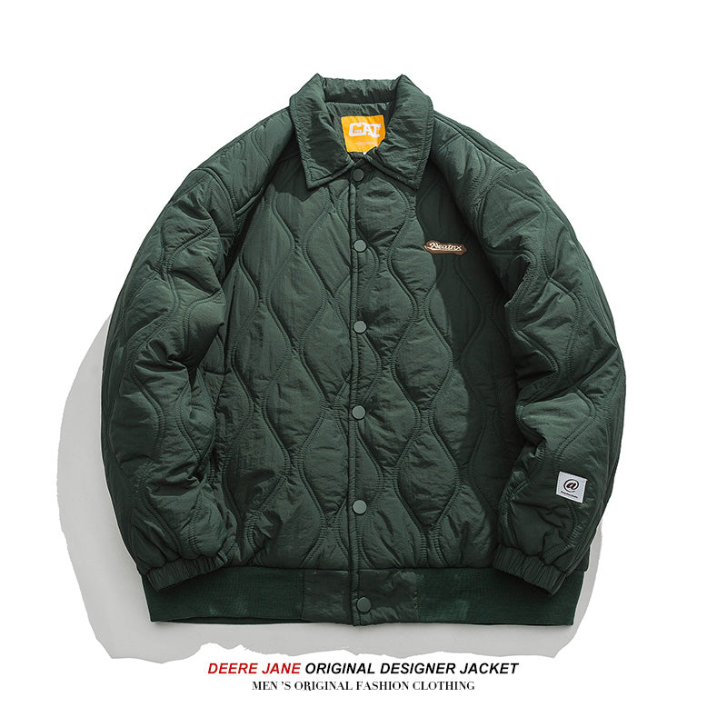 Men Coat Men's Winter Warm Cotton-Padded Coat Coat