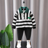 Toddler Boys Sweater Boys' Polo Shirt Children's Striped Bottoming Shirt