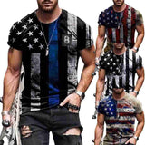 Tactics Style T Shirt for Men Summer round Neck Print T-shirt