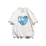 Man Summer T Shirt Heart Printing