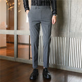 Men Trousers Men's Pinstripe Casual Suit Pants