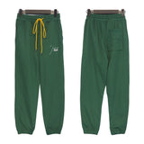 Rhude Pant Autumn Street Drawstring Letter Embroidered Casual Trousers