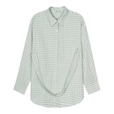 Beth Dutton Outfits Retro Plaid Long Sleeve Shirt Women's Loose Casual Shirt Coat