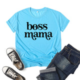 Boy Mama T Shirt Mama Printed Short Sleeve T-shirt