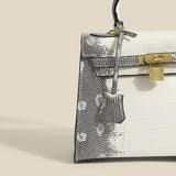 Jackie Kennedy Bag Spring/Summer Lizard Pattern Kelly Bag Snakeskin Shoulder Messenger Bag