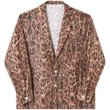 Men's Shirts Autumn Leopard Print Floral Loose Long Sleeve Shirt