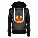 Halloween Costumes Witch Pumpkin Pumpkin Hooded Drawstring Women's Sweater