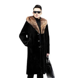 Beaver Coat Men Winter Menswear Hooded Loose Casual Warm Coat