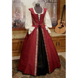 Vintage Empire Waist Dress Medieval Renaissance Two-Piece Dress