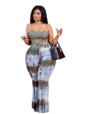 Women Plus Size Co-Ords Casual Fashion Printing Two-Piece Sling