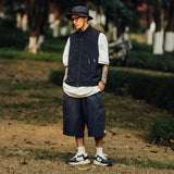 Men Shorts Casual Loose Cityboy Straight-Leg Pants Men
