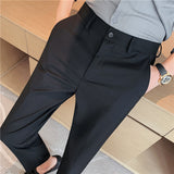 Men Trousers Men's Casual Cropped Pants Repair