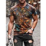 Tactics Style T Shirt for Men Men's Printed round Neck Short Sleeve T-shirt