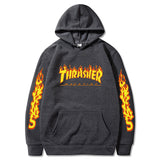 Thrasher Hoodie Hip Hop Fashion Hooded Sweatshirt Top