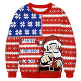 Black Christmas Sweater Crew Neck Sweater 3D Printed Sweater