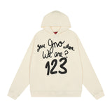 Rrr123 Hoodie Creative Foam Pattern Hooded Sweater for Men and Women