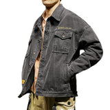 Denim Shirts Denim Jacket Men's Spring and Autumn Tops Loose