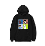 Dreamwastaken Men's Novelty Hoodies Dream Merch Shirt Cartoon Print Sweatshirt Casual Loose-Fitting Hoodie Outerwear Shirt