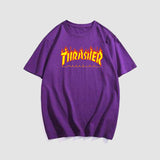 Thrasher T Shirt Thrasher Flame Leisure Sports T Shir Summer