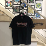 Thrasher T Shirt Thrasher Misting Flame Loose Short Sleeve Fall Winter Couples
