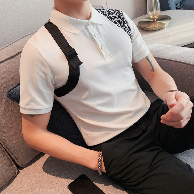 Men Polo Shirts Summer Men's Short-Sleeved Polo Shirt