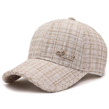 Vintage Check Baseball Cap