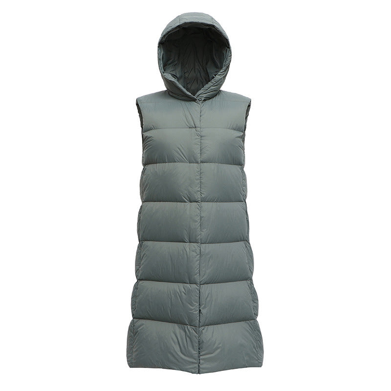 Women Winter Coats Puffer down Vest Autumn and Winter Light Hooded Vest