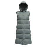 Women Winter Coats Puffer down Vest Autumn and Winter Light Hooded Vest