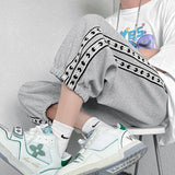 Men Trousers Gray Sweatpants Men Loose Tappered Straight Casual Spring and Autumn Pants