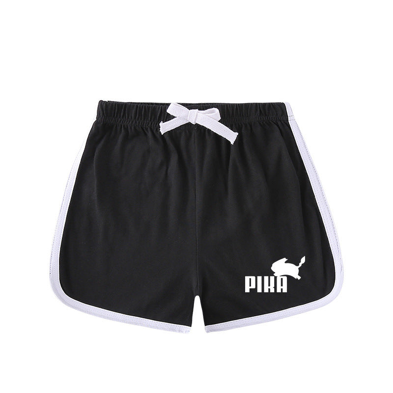 Children Pokemon Pikachu Shorts Baby Skin-Friendly Cotton Shorts