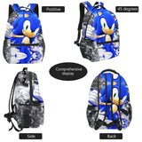 Shadow Backpack Sonic the Hedgehog Elementary and Middle School Student Schoolbags Children's Backpack Backpack