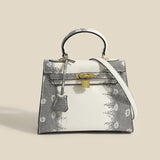 Jackie Kennedy Bag Spring/Summer Lizard Pattern Kelly Bag Snakeskin Shoulder Messenger Bag