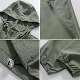 Men Sun Protection Clothing  Men Summer Sun Protection Clothing Couple Hooded Casual Coat