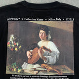 Off White T Shirts 21fw Caravaggio Black Oil Painting
