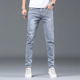 Men Trousers Elastic Jeans