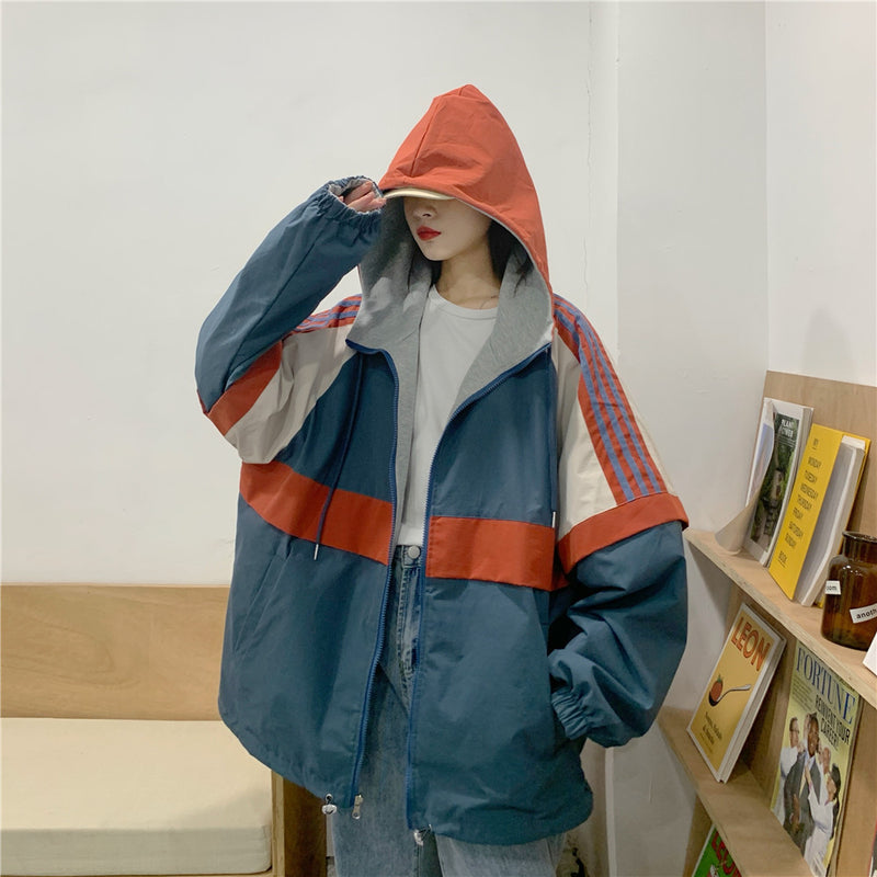 Gothic Lolita Harajuku Style Clothing Reverse Hooded Multicolor Jacket Coat