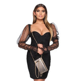 Dakota Johnson Red Mini Dress Sexy Sheath