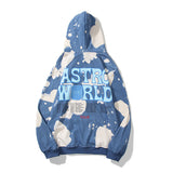 Smiley Face Hoodie Autumn and Winter Printing Men's and Women's Loose Casual Hooded Sweater