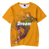 Dreamwastaken Novelty Hoodies Dream Merch Shirt Fashion Casual Exercise 3D Printed Short-Sleeved T-shirt