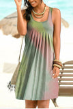Women Exotic Dresses Summer Loose Casual Tie-Dye Skirt Dress