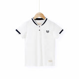 Children Boy Polo Shirts Summer Short-Sleeved Cotton Short-Sleeved T-shirt