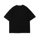 Men's T Shirt Summer Casual Tops Smiley Face Letter Print Short-Sleeve T-shirt Men's Half Sleeve Trendy Loose Half Sleeve