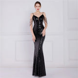 Sequin Evening Dress Sequined Fishtail Formal Dress