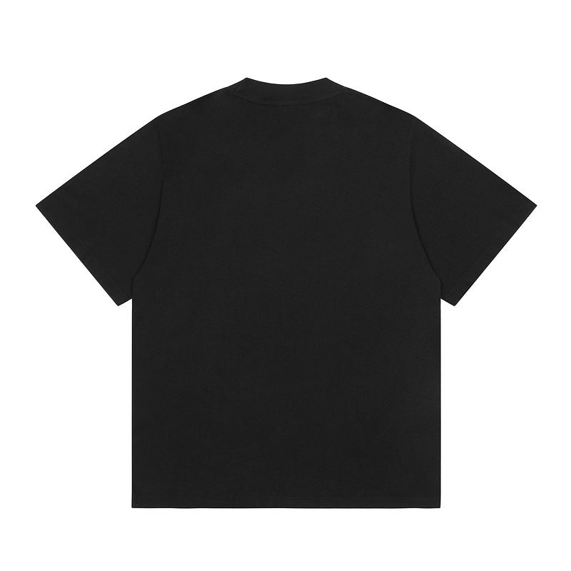 Present T Shirt Vintage Distressed Loose T-shirt Cotton